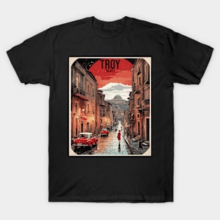 Troy Turkey Vintage Retro Travel Tourism T-Shirt